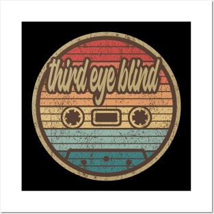 third eye blind cassette retro circle Posters and Art